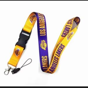 NEW LOS ANGELES LAKERS NBA LANYARD